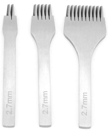 Premium Leather Chisel Tools - 2 5 & 10 Teeth for Easy Leather Piercing | International Shipping Available - Buy Online on GoSupps.com