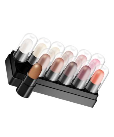 DOITOOL Glitter Shimmer Eyeshadow 12pcs 12 Shadow Box Eyeshadow Stick Colored Highlighters Highlighter Pen Boxed Tool
