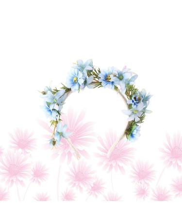 Minkissy Floral Headband for Women & Girls - Elegant Flower Crown for Weddings Christmas & Festivals in Red & Blue - Buy Online on GoSupps.com