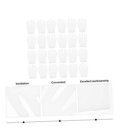 NUSITOU 12 Pairs Washable Cotton Gloves Cotton Jewelry Gloves Stretchable Lining Gloves White Jewelry Gloves Elastic Cotton Gloves White Gloves Women Watch Moisturizing Hand Gloves Work 23x13x8.5cm - Buy Online on GoSupps.com