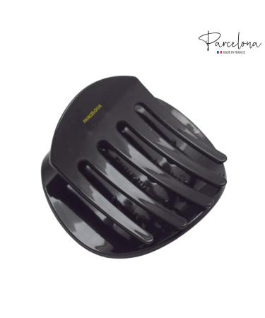 Parcelona France Onde Glossy Black Celluloid Side Slide Hair Claw - Secure Grip Updo Hinge Duck Claw - 2 3/4 Inch (Black) - Buy Online on GoSupps.com