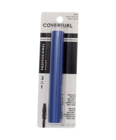 CoverGirl Professional 3-in-1 Mascara Straight Brush in Very Black - 0.30 oz - Buy Online on GoSupps.com