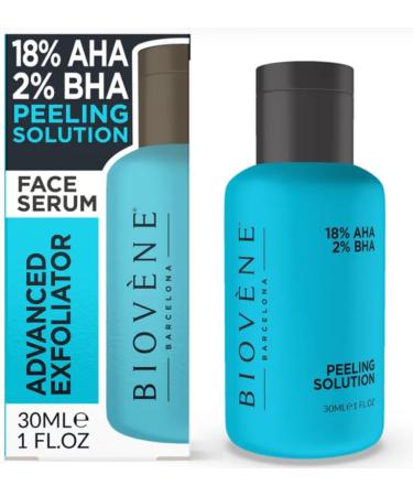Biovene Barcelona PEELING SOLUTION 18% AHA + 2% BHA Facial Serum Treatment 30ml