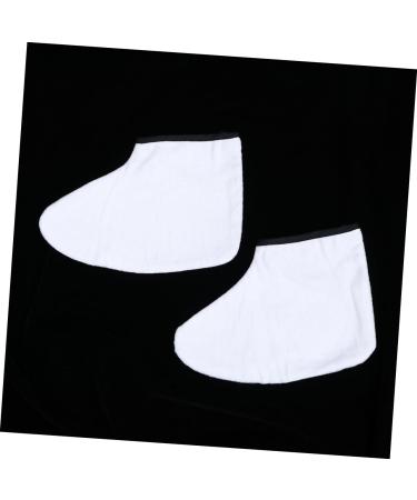 minkissy 1 Pair Wax Foot Wrap Wax Mittens Wax Bath Booties Paraffin Foot Liners Feet Spa Cover Paraffin Foot Covers Paraffin Foot Wax Spa Gloves Wax Sock Wax Foot Cover Mask Foot Bath White - Buy Online on GoSupps.com