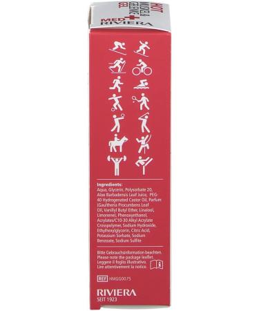 Riviera Med+ Hot Muscle & Joints Gel - Fast Relief for Pain & Discomfort | Buy Internationally - Buy Online on GoSupps.com