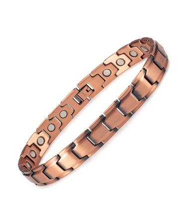 YINOX Men's Health Copper Magnetic Anklet for Arthritis 26cm/12mm