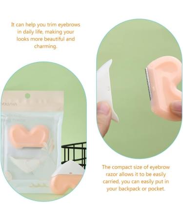 Sherchpry 4pcs Hairy Shape Eyebrow Trimmer Set - Pink Facial Hair Remover & Dermaplaning Razors for Perfect Eyebrows - Buy Online on GoSupps.com