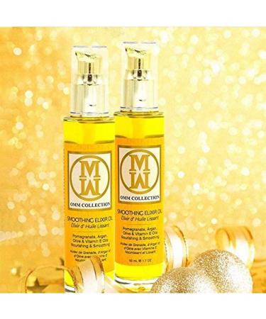 OMM Collection Elixir Oil - Smoothing Styling Heat Protection & Frizz Control with Pomegranate, Argan & Olive Oil - Buy Online on GoSupps.com