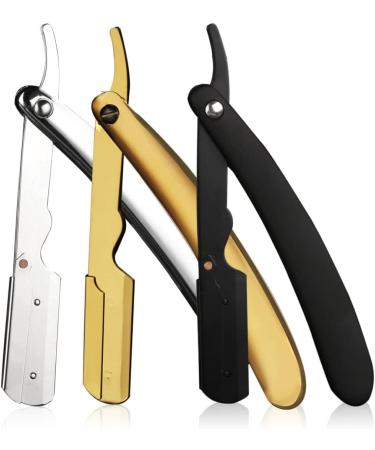 Buy Manual Razor Folding Handle Barber Shaving Tool - Golden Hair Trimmer & Beard Set International Shipping Available - Buy Online on GoSupps.com