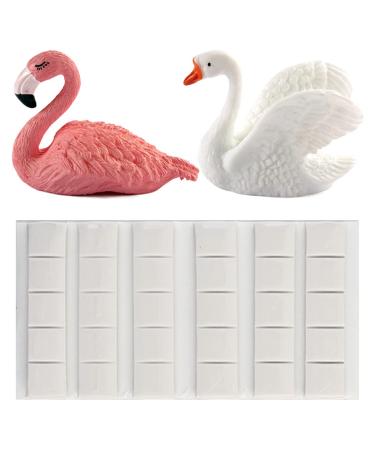 Flamingo nail exercise stand sound kitt set of cute swan nail art display stand Unique bird nail holder for nail studio beginner flamingo and swan