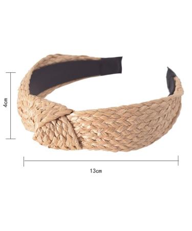 ZAHSY Summer Raffia Straw Knotted Headband for Women and Girls - Twist Knot Hairband for Holiday Hair Accessory - Buy Online on GoSupps.com