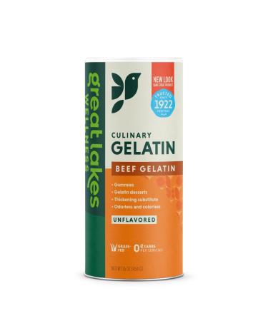 Great Lakes Gelatin Co. Beef Hide Gelatin Collagen Joint Care Unflavored 16 oz (454 g)