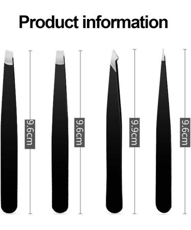 4 Pieces Professional Hair Removal Tweezers Women's Eyebrow Epilator Professional Eyebrow Tweezers Eyebrow Tweezers Eyebrows Beauty and Makeup - Buy Online on GoSupps.com