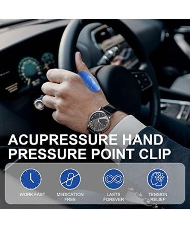 Magnetic Lymphatic Drainage Migraine Relief Acupressure Kit (2-Pack) - Blue - Buy Online on GoSupps.com
