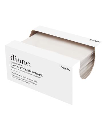 Diane End Wraps for Styling Hair in Salon or at Home 2.25 x 3.25 , White, 1000 Count(Pack of 1)