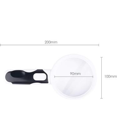 Glass Handheld HD 20 Times Magnification LED Light Source Suitable for Elderly Children to Read Easily Good Times - Buy Online on GoSupps.com