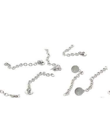 10 Pcs New Stainless Steel Traction Chain with Eyelet Button Chain Dental Orthodontics Materials