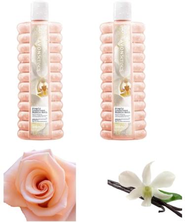 Avon Bubble Bath White Peach & Vanilla Orchid Senses Simply Luxurious Bubble Bath 2 x 500ml Perfect for Women Sink into Clouds of Blissful Foaming Bubbles... Dreamy - Buy Online on GoSupps.com