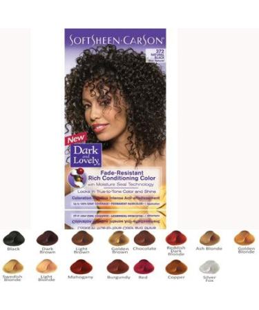 Dark and Lovely NATURAL BLACK 372# Fade Resistant Permanent Hair Colour by Dark & Lovely