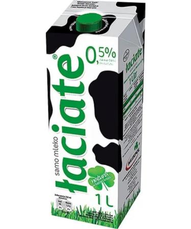 Laciate Green Milk 0.5% Fat UHT Milk 1000 Mililiter x 6 Boxes - Buy Online on GoSupps.com
