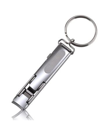 UNbit Nail Clipper 1PC Foldable 0.5cm Ultra-Thin Portable Stainless Steel Nail Toe Cutter Trimmer Scissor Manicure Pedicure Tool Fingernail Clipper