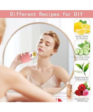 H&J Ice Cube Roller Massager - Natural Facial & Neck Care Reduce Eye Puffiness & Migraine Pain BPA Free Silicone Ice Mold (Purple & Green - Buy Online on GoSupps.com