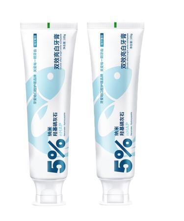 Amino Acid White Toothpaste Enamel Toothpaste For Sensitive Teeth Whitening Oral Care Toothpaste Deep Clean Teeth Whitening Toothpaste Teeth Stain Removal Gel ( Color : 5%Hydroxyapatite (double bright