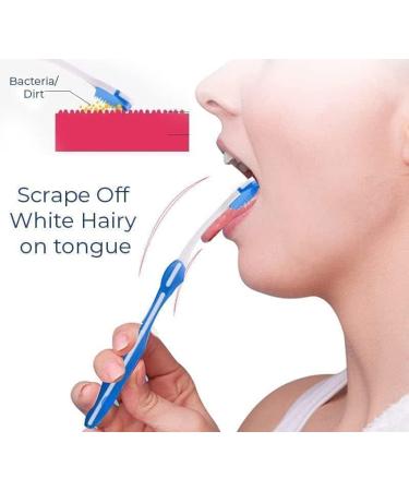 YANGYANGDA Tongue Removal Kit - Tongue Scraper & Cleaning Gel with Brush for Fresh Breath (2 Pack) | Effective Oral Hygiene Solution - Buy Online on GoSupps.com