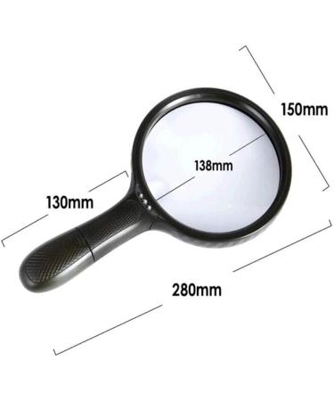 High End HD Reading and Reading Magnifying Glass Super Large 138mm Lens with 3LED Lamp Good Times - Buy Online on GoSupps.com
