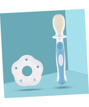 Soft Silicone Toothbrush Set for Infants | Deciduous Teeth Training Brush for Newborns & Children | 1 Pack Blue - Buy Online on GoSupps.com