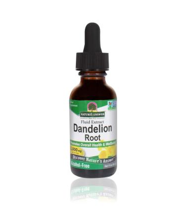 Nature's Answer Alcohol Free Dandelion Root, 1 Fluid Ounce 1 Fl Oz (Pack of 1)