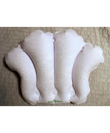 Spa Relaxus Super Soft Inflatable Terry Cloth Bath Pillow