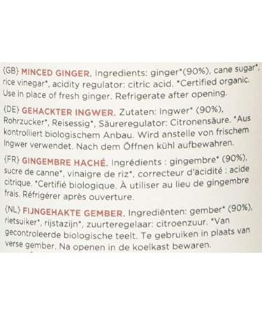 The Ginger People Organic Minced Ginger 190 g - Buy Online on GoSupps.com