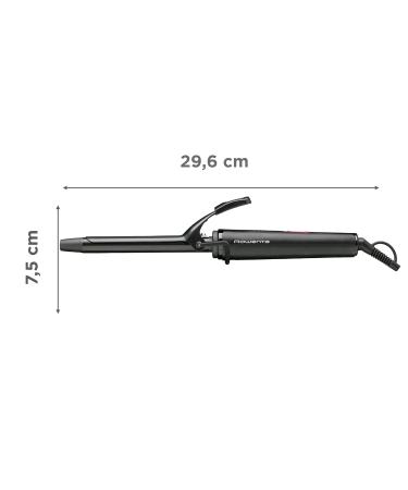 Rowenta CF2119 Curling Iron - 16mm Ceramic Curling Wand for Fixed Curls | Gentle Warmth & Cool Tip | Safe Use | 360 Turning Cable | Black/Pink & Black/Red - Buy Online on GoSupps.com