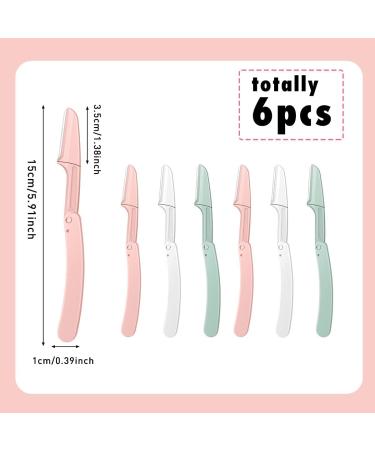6PCS Fold Eyebrow Razors & Dermaplaning Blades Kit for Women and Men - Buy Online on GoSupps.com