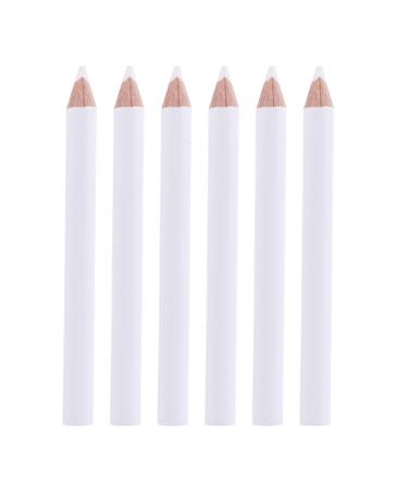 Healifty 30pcs Absorb White Pencil Nails Tools 2- In- 1 Nail Whitening Pencils Wood Pen Crayon Ballpoint Pen