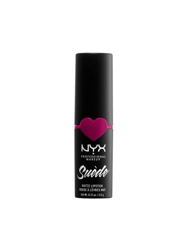 NYX Suede Matte Lipstick in Clinger - Vegan Formula, Hot Pink - Buy Online on GoSupps.com