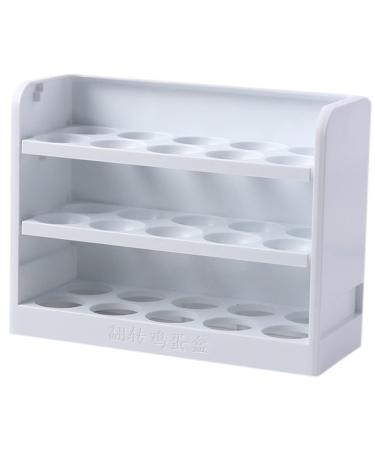 FUNOMOCYA Egg Storage Box Clear Stand Egg Tray for Refrigerator Household Egg Organizer Dedicated Fresh Box