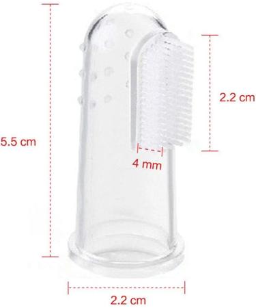 XINGSUI Soft Silicone Finger Toothbrushes 4 Pack with Storage Box for Dental Care & Gum Massage - Buy Online on GoSupps.com