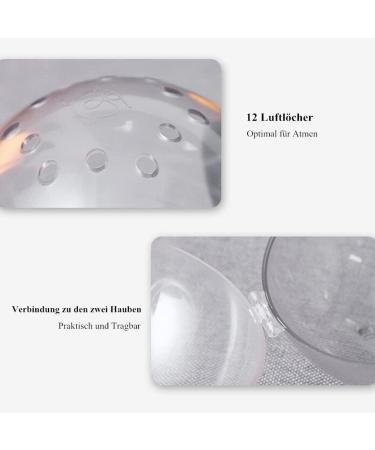 Shop Halskrause Transparent Puppy & Cat Neck Collar - Protective Dog Funnel & Convenient Scratch Prevention | Adjustable & Leak-Proof (M) - Buy Online on GoSupps.com