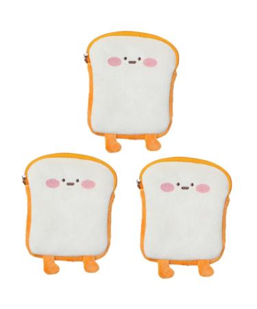 Healifty Wallet 3pcs Menstrual for Fluffy Tampon Adults Pad Women Feminine First Napkin Money Lovely Menstruation Wallet Yellow Teens Storage Portable Change Girls Bag Bags Holder Zip Wallet