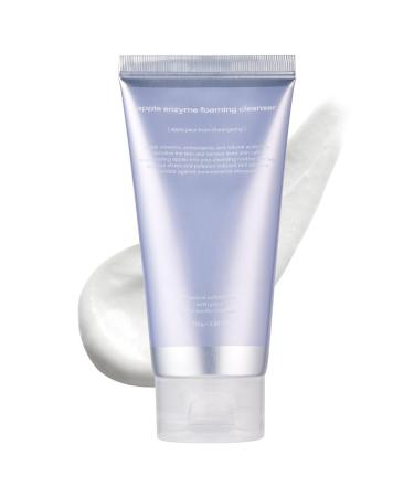 glow apple enzyme foaming cleanser | natural rice powder scrub for mild exfoliation | slightly alkaline formula for deep pore cleansing | enriched with lipase & polyphenols | 3.9 oz 3.8 Ounce (Pack of 1)