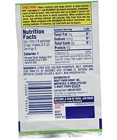 Koolaid lemon lime drink mix (Pack of 6) Lemon 0.13 Ounce (Pack of 6) - Buy Online on GoSupps.com