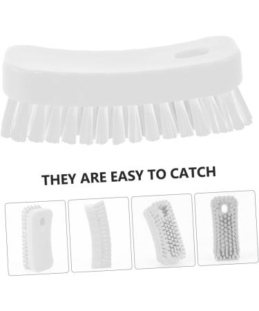 POPETPOP Nail Brush Nail Cleaning Brush Nail Scrubber Sink Scrubber Fingernail Brush Shoes Cleaner Cleaning Scrubber Fingernail Scrub Nail Tool White Manicure Polypropylene 11.5x5cm White - Buy Online on GoSupps.com
