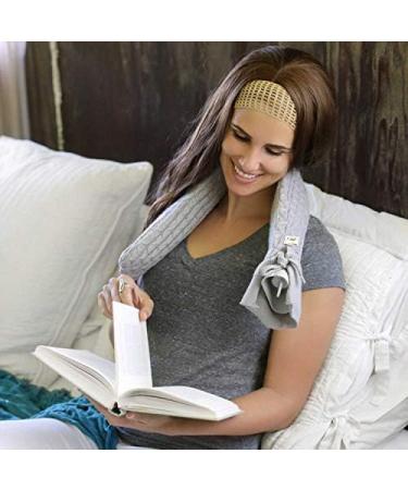 UMOI Eco Tube Hot Water Bottle with Knitted Cover - Extra Long 77cm x 13cm BS1970:2012 Certified (Dark Grey) - International Shipping Available - Buy Online on GoSupps.com