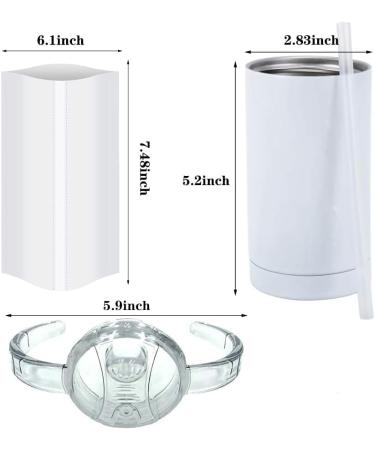 ACC Sublimation Blanks 12oz Stainless Steel Sippy Cup 4-Pack - Insulated and Durable Design for Sublimation Printing - Ideal for Water, Milk, and More - Buy Online on GoSupps.com
