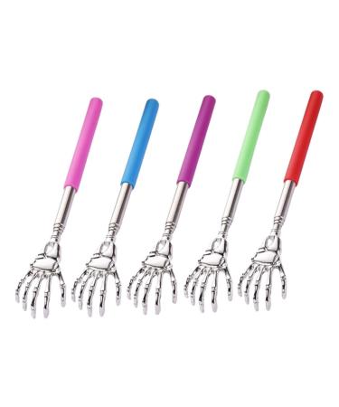 Beavorty 5st Tail scrapers travel back scratcher itching scratch massage device Tool back scratches with long handle pull-out back scratch portable scrapers rear fold tickle