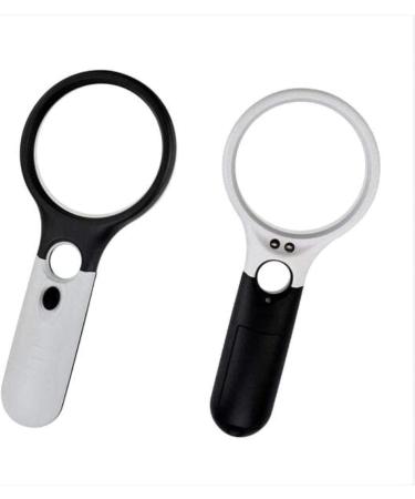 Professional Handheld 3X 45x Magnifier with Light 3led for Seniors Reading Map Kids s Loupe Watch Repair Craft Collection Full of Stars - Buy Online on GoSupps.com