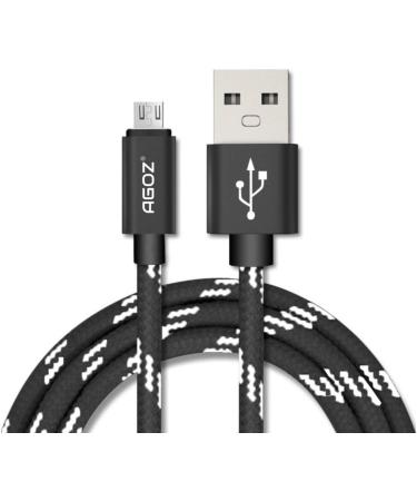 AGOZ Micro USB Charger Cable Compatible with Freestyle Libre 2 Reader  Tandem t:Slim X2 Insulin Pump  Braided Charging Cord for Freestyle Libre Reader (4ft)