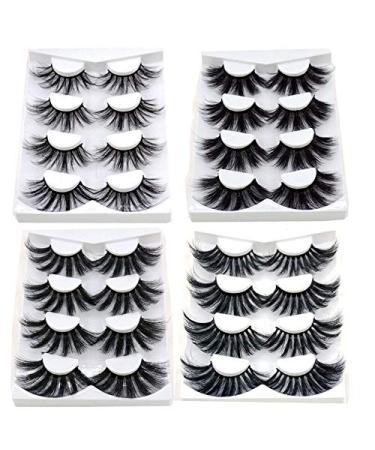 4 Pairs of Soft Real Hair False Eyelashes - Thick & Long 3D Fiber #06 - International Shipping Available - Buy Online on GoSupps.com
